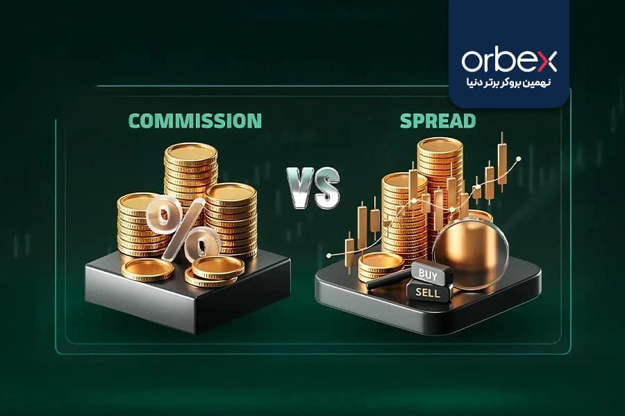 تصویری تز تفاوت اسپرد و کمیسیون در بازار فارکس